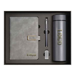 공장 가격 실용적인 기업 노트북 비즈니스 선물 세트 포함 진공 단열 병 - Product Image 1