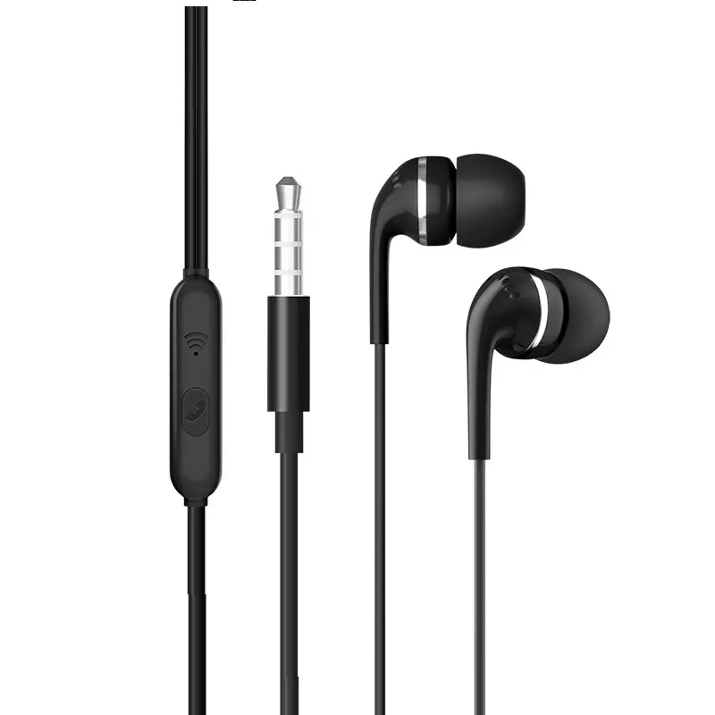 bass wired 3.5mm In-ear handfree headphone with mic high sound quality for computer tablet samsung huawei xiaomi MP3 stereo