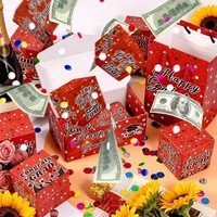 Mysterieuze Exploderende Pop-up Box Verrassing Aangepaste Geldbomdoos 16 Stuks Stuiterende Kubusdozen Valentijns Confetti Cadeau