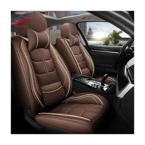 QIYU Factory 1 Set Waterproof Covers Car Seat Cover Breathable For 4 SeasonUniversal PU Leather Car Seat