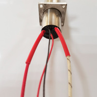 Cartouche chauffante en acier inoxydable triphasée à combustion à sec, tube chauffant à extrémité unique pour moule, tige chauffante thermostatique