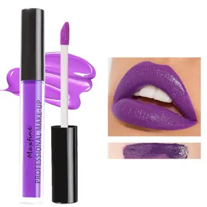 Purple Party Makeup Dark Waterproof Lipstick Lip Stain Smudge Lip Gloss Gift Set Lipsticks Set Liquid Halloween Makeup Set