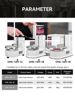 Machine de remplissage automatique de revêtement d'épandage de crème de gâteau Machine d'épandage électrique de décoration de crème de pain de gâteau