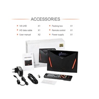 V8 UHD FTA DVB S2/S2X T2 câble ISDBT ATSC récepteur de télévision par satellite DVB 4K décodeur d'affichage haute définition double cœur 64 mo
