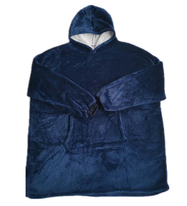 Sudadera con Capucha Extra Grande de Franela Sherpa de Doble Capa, Manta Gruesa con Patrón Personalizado, MOQ Bajo, Súper Calidad, Sudadera para Sofá para Adultos - Product Image 1