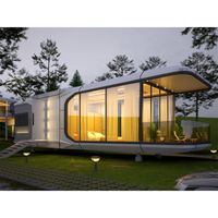 Casa Cápsula Espacial Prefabricada Directa de Fábrica con Interior Completamente Personalizable OEM ODM para Proyectos de Resorts