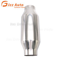 Pipa Knalpot Depan Modifikasi High Flow Stainless Steel Shell Catalytic Converter Diameter Cutout 2.5" Diameter Body 4" Katalis Metalik