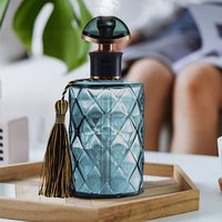 Bouteille de parfum ronde rétro humidificateur électronique et purificateur d'air avec diffuseur d'huile essentielle d'aromathérapie en verre vaporisateur d'eau