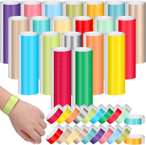 Oferta por Tiempo Limitado Pulseras de Tyvek de Papel de Color con Diseño a Prueba de Manipulación que Evita la Reutilización para Fiestas, Juegos y Competiciones - Product Image 1