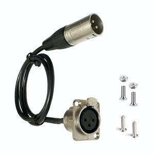 Câble d'extension de microphone sur mesure, <span class=keywords><strong>XLR</strong></span> 3 broches femelle vers TRS 6,5 mm mâle, pour montage sur panneau, pour table de mixage - Product Image 6