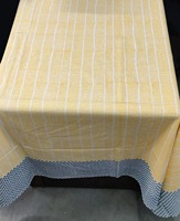 Nappe de table rectangulaire en coton tissée à la main, motif rayé, pour la maison et la cuisine