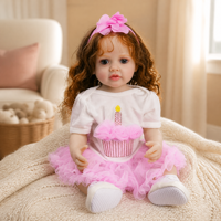 Poupée Bébé Réaliste 22 Pouces en Silicone Souple et Vinyle, Enregistrement de Conversations Multilingues, Cadeau d'Anniversaire pour Fille, Personnalisable