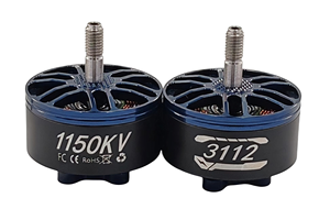 มอเตอร์ไร้แปรงถ่านแม่เหล็กถาวรแบบ3112 16-24V 1442-1620W 900-1150KV กันน้ำ IP54สำหรับโดรน - Product Image 3