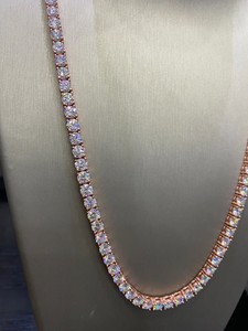 Indian Supplier Moissanite <b>Cuban</b> <b>Link</b> <b>Chain</b> Necklace for Birthday Gifts or Special Occasions Use Available at Factory Price - Product Image 3