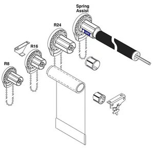 <span class=keywords><strong>Persiana</strong></span> enrollable Manual moderna, accesorios para cabeza, calidad de exportación, serie Skyline, <span class=keywords><strong>persiana</strong></span> enrollable con patrón Horizontal de plástico - Product Image 6