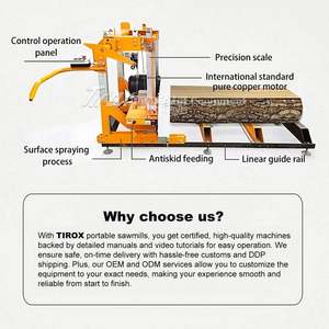 Scierie portative à moteur diesel, machine à scier le bois, scierie portative - Product Image 6