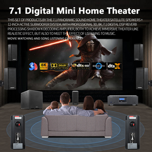 ระบบเสียงโฮมเธียเตอร์ดิจิตอล 7.1 พร้อมระบบถอดรหัส 3D/8K HD แอมพลิฟายเออร์กำลังสูง ชุดระบบเสียงรอบทิศทาง DTS 7.1 Dolby Home System - Product Image 4