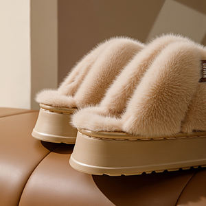 Pantuflas de Algodón Rogue Rabbit para Mujer, para Invierno, Interior, Suela Gruesa, con Terciopelo Cálido, para el Hogar - Product Image 3