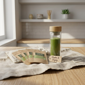 Goma Matcha, Té Instantáneo en Polvo en Sobres, Batíalo y Disfrute de una Bebida Saludable de Té Verde - Product Image 1