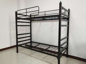 Cama doble moderna, litera de acero metálico para refugiados con diseño de arriba hacia abajo para almacén, Hotel, escuela, apartamento, muebles de granja - Product Image 5