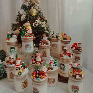 Glass Jar Scented <b>Candle</b> Christmas Private Label Home Fragrance Scented <b>Candles</b> <b>Gift</b> Set for Activities - Product Image 1