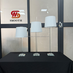 Bougeoir en cristal transparent en forme de lampe, fabrication directe d'usine, centre de table pour mariage, décoration d'événements - Product Image 6