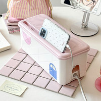 Boîte de dissimulation de câbles de taille moyenne pour dissimuler les multiprises sur le bureau ou au sol, organisateur de câbles pour téléviseur ou ordinateur