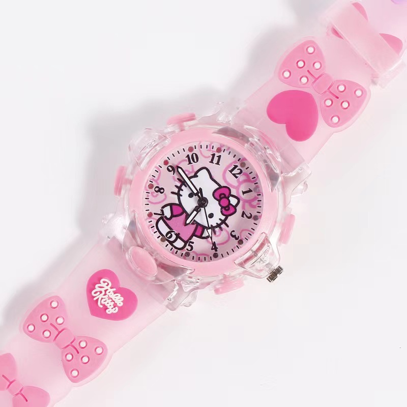 Chat kt rose lumineux 3D