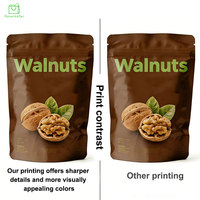 Sachets Doypack personnalisés imprimés en héliogravure avec valve, en plastique LDPE de qualité alimentaire, pour aliments pour animaux, aliments en conserve, noix et sucre