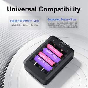 Cargador Inteligente de Baterías C4 Air de 6 Bahías para Baterías 18650, Cargador de Baterías AA AAA con Salida Tipo-C QC3.0 4A 40W para Baterías Recargables AA Lilon 18650 - Product Image 4