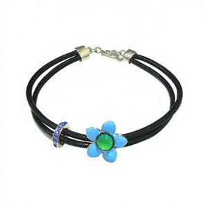 Bracelet à breloques multicolores changeant de couleur, motif fleur, pour filles, 7,5 pouces - Product Image 1