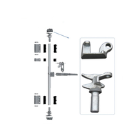 Ensemble complet galvanisé de système de verrouillage de porte d'assemblage de tige de verrouillage de conteneur pour pièces de conteneur