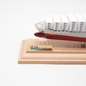 Modèle de <span class=keywords><strong>bateau</strong></span> à l'échelle fait à la main de l'usine O.A.S, échelle 1:1000, MODÈLE DE NAVIRE DE HAUTE QUALITÉ, modèle de navire porte-conteneurs Dizai personnalisé de 35 cm - Product Image 2