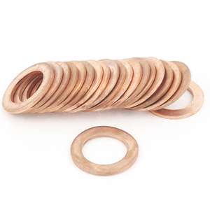 Заводская оптовая продажа на заказ M2, 5 м3 M4 M6 M8 M10 M12 Медная Плоская Круглая медная прокладка уплотнительная шайба Автомобильная прокладка - Product Image 2