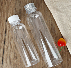 Bouteille en <span class=keywords><strong>plastique</strong></span> PET transparente de 150 ml, 500 ml, 1 L pour boissons froides, café, jus, avec couvercle et bouchon à vis - Product Image 5