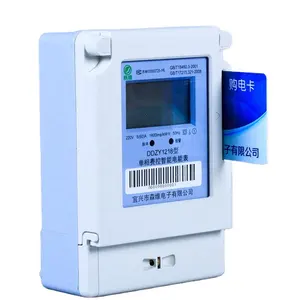 Cheap DDZY1218 Single Phase Prepaid Electric Kwh Energy Meter with Local IC Card Factory Price