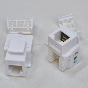โมดูลโทรศัพท์ CAT3 ขั้วต่อ RJ11 6P4C โมดูลเสียง ขั้วต่อคีย์สโตน ตัวเชื่อมต่อเครือข่ายแบบไม่ต้องใช้เครื่องมือ - Product Image 1