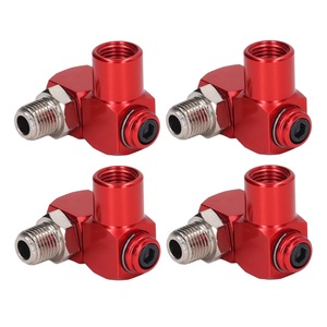 Dingyi Aluminum Anodized Red Pneumatic Rotary Joint 14NPT Universal Fitting For Air Tools - Product Image 5