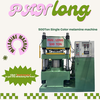 Presse hydraulique automatique de 500 tonnes pour le moulage par compression de mélamine monocolore, destinée à la vaisselle pour enfants, aux tuiles de mahjong et aux dominos
