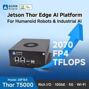 PLink-AI 28F1E4 Jetson <span class=keywords><strong>Thor</strong></span> 9-36V IPC Industrial Integrado de Amplio Rango de Voltaje para Fábrica Inteligente - Product Image 1