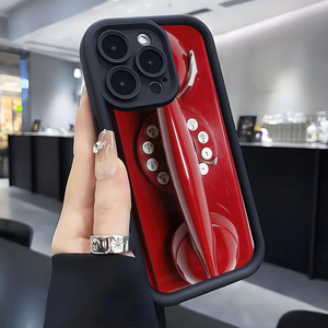 Funda de lujo roja para <span class=keywords><strong>tel</strong></span>éfono móvil con diseño de lente de cámara y estampado fotográfico, a prueba de golpes, de TPU, para iPhone 11 12 13 14 15 16 17 Pro Max - Product Image 3