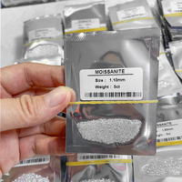 Starsgem prix de gros moissanite prêt à expédier en gros 0,7 mm~2,9 mm taille melee coupe ronde brillante couleur D VVS pierres de moissanite