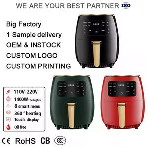 Factory customized 1400W 6l large-capacity multi-function <b>air</b> <b>fryer</b> German dual-<b>digital</b> power supply smart <b>air</b> <b>fryer</b> - Product Image 5
