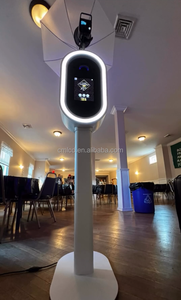 Cổ điển iPad Selfie photobooth kiosk đám cưới DSLR Photo Booth máy với trường hợp chuyến bay/Máy in đứng/Flash/Ô/bé pin - Product Image 4