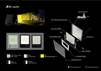 Projecteur LED RGB 10W 20W 30W 50W 100W, livraison gratuite, économique