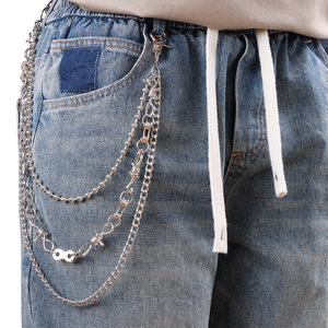 Waist <b>Chain</b> Multi Layered Spike Denim <b>Jeans</b> <b>Chain</b> Tibetan Silver Daily Wear - Product Image 1