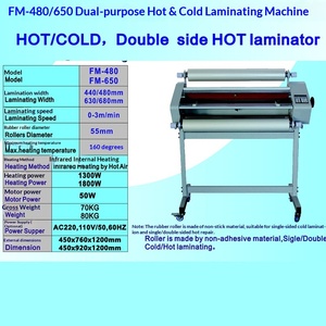 Machine de plastification à chaud/froid FM650 pour films pré-revêtement <span class=keywords><strong>A3</strong></span>/A4/A5/A6, largeur max. 635 mm, 80 kg - Product Image 4