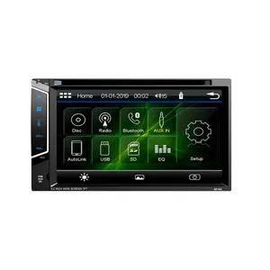 Nouveau lecteur Mp5 De voiture avec écran large HD De 6.95 pouces TFT avec autoradio DVD De Coche De 7 pugadas universel