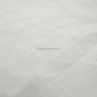 Großhandel Lagerware Weicher Qualitäts-Einfarbiger Gewebter Rayon-Viskose-Leinenstoff für Hemden Kleider Sofa-Polsterung