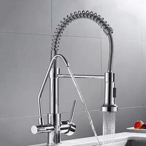 <span class=keywords><strong>Robinet</strong></span> de cuisine filtrant avec mode jet/douche, sortie <span class=keywords><strong>d</strong></span>'<span class=keywords><strong>eau</strong></span> rotative à 360°, <span class=keywords><strong>robinet</strong></span> à montage sur pont, pulvérisateur flexible pour <span class=keywords><strong>eau</strong></span> potable - Product Image 4
